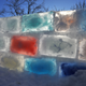 Illustration for article titled Awesome guy built a colorful ice fortress because winter was coming